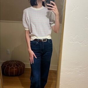 & Other Stories Pastel Striped Knit Sweater